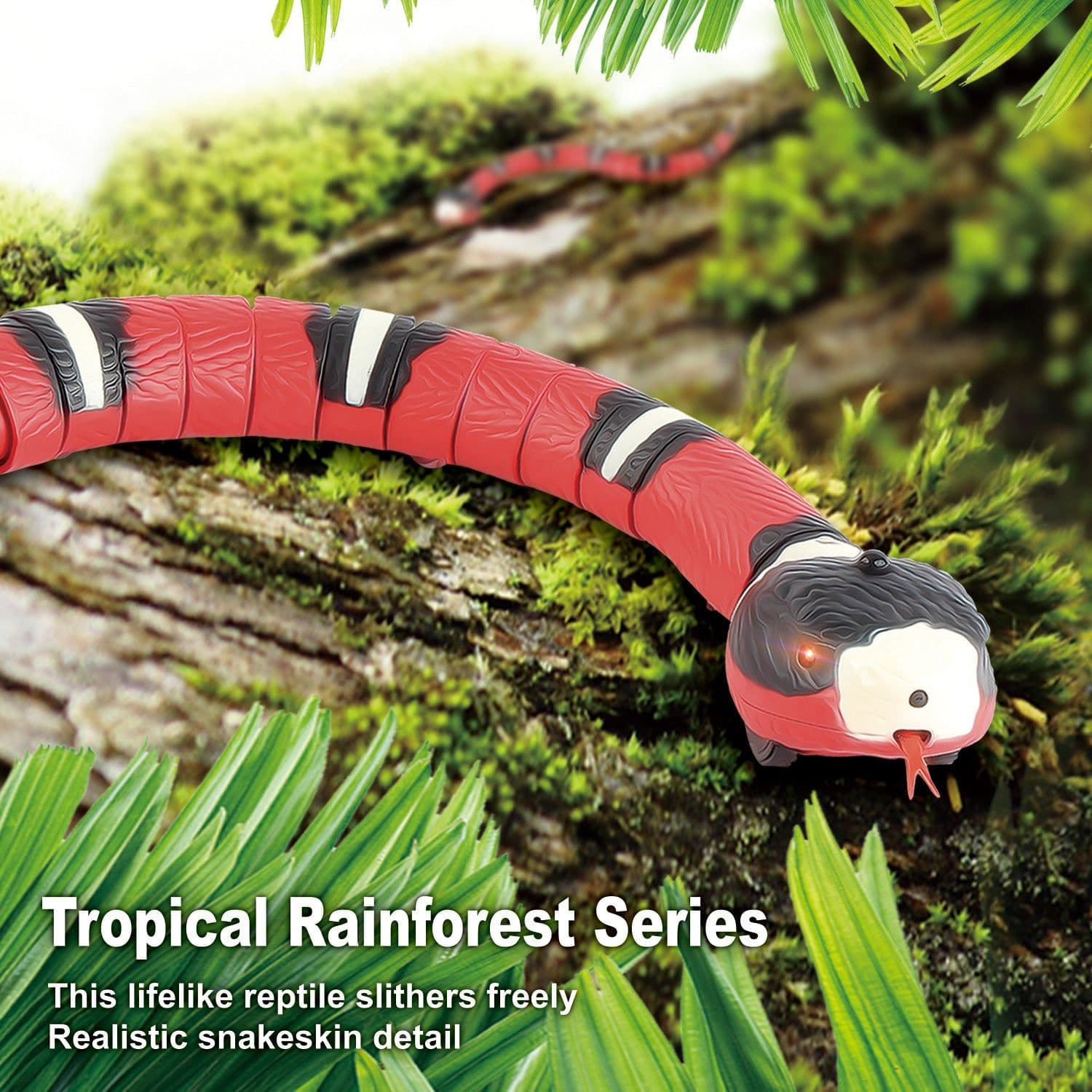 image-Tricky toy snakes, cats and dogs, children's interaction, automatic sleep, walking, electric induction snakes