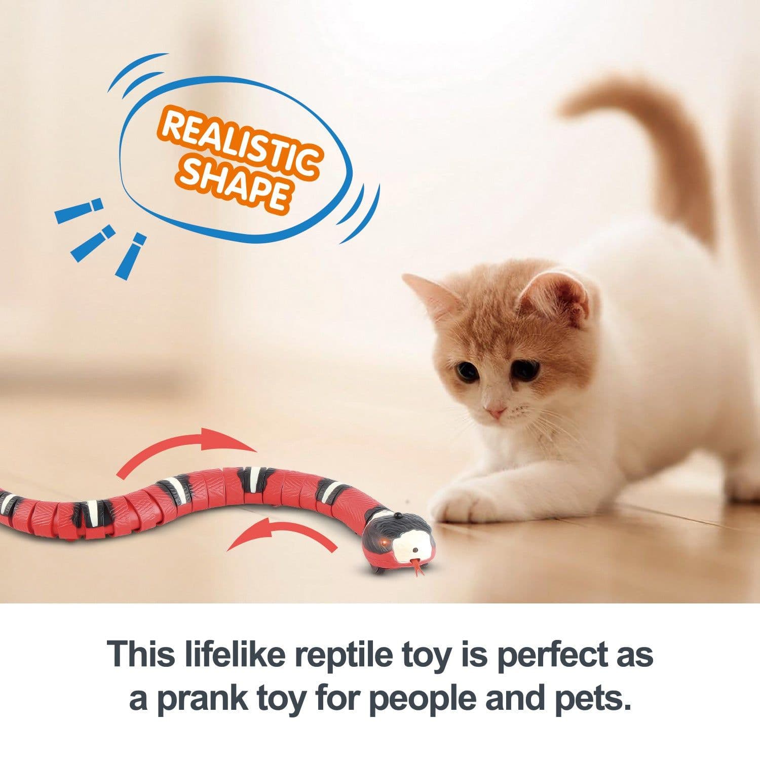 image-Tricky toy snakes, cats and dogs, children's interaction, automatic sleep, walking, electric induction snakes