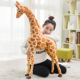 image-Simulation giraffe plush toy doll sika deer decoration photo photography props children's birthday gift wholesale