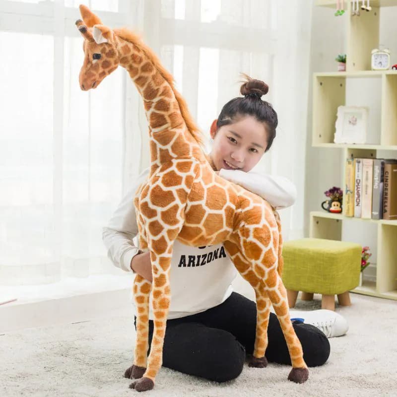 image-Simulation giraffe plush toy doll sika deer decoration photo photography props children's birthday gift wholesale