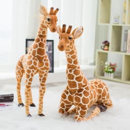 image-Simulation giraffe plush toy doll sika deer decoration photo photography props children's birthday gift wholesale