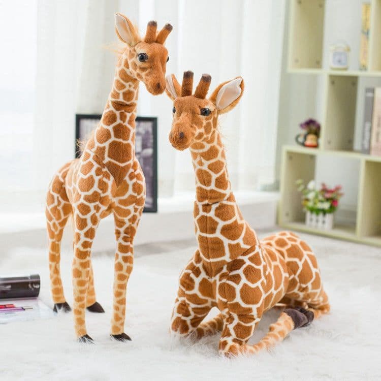 image-Simulation giraffe plush toy doll sika deer decoration photo photography props children's birthday gift wholesale