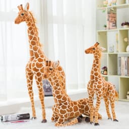 image-Simulation giraffe plush toy doll sika deer decoration photo photography props children's birthday gift wholesale