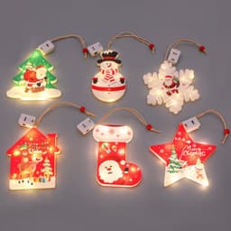 image-New Cross-border Christmas Light String Unicorn Curtain Light Christmas Cartoon Modeling Light LED Lantern Room Decoration