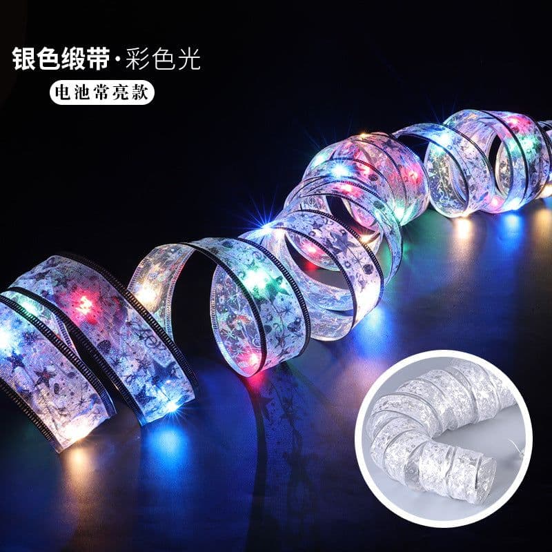 image-New Cross-border Christmas Light String Unicorn Curtain Light Christmas Cartoon Modeling Light LED Lantern Room Decoration