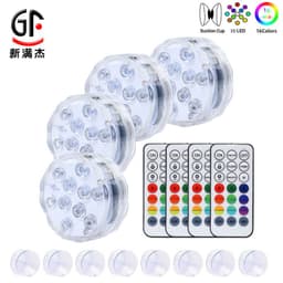 image-Manufacturer's new remote control diving light wireless underwater light double-sided suction cup waterproof swimming pool light led luminous diving light