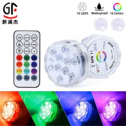 image-Manufacturer's new remote control diving light wireless underwater light double-sided suction cup waterproof swimming pool light led luminous diving light