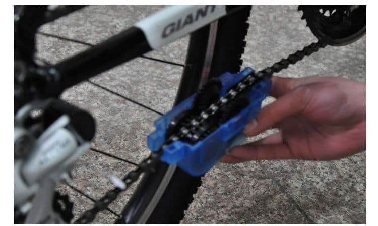 image-Portable Bicycle Chain Cleaner Bike Clean Machine Scrubber Wash Tool Mountain Road Bike Cycling Cleaning Kit