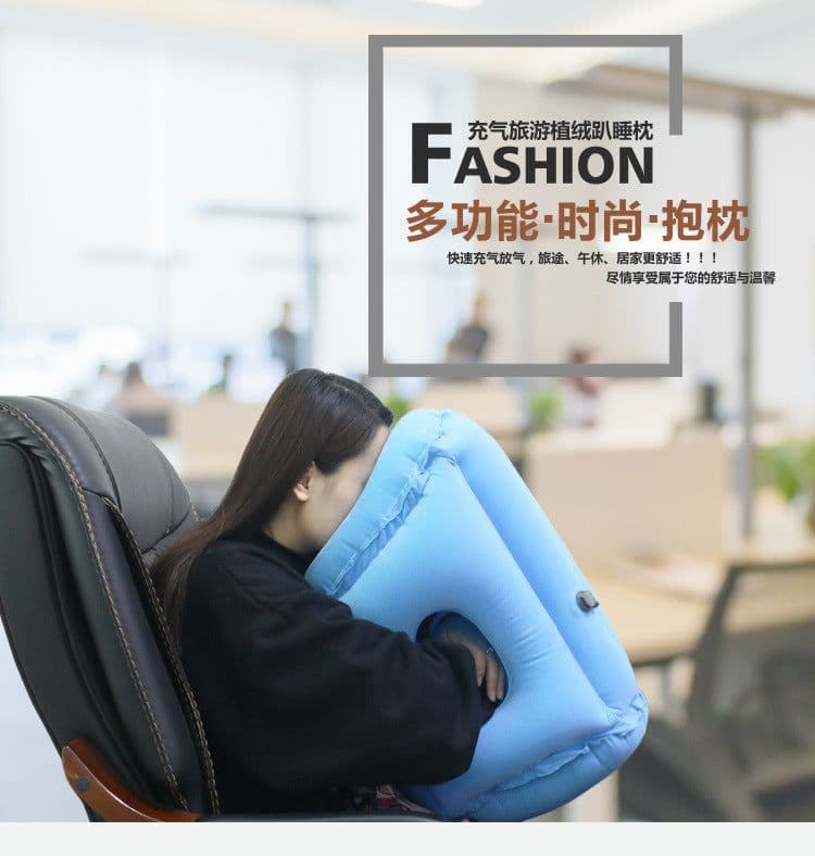 image-Worcester inflatable pillows sleep pillows sleep artifact travel pillow inflatable pillow neck pillow net red pillow