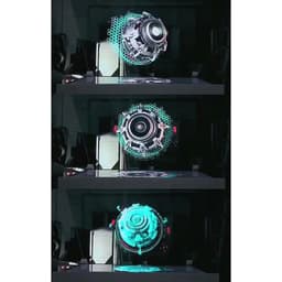 image-3D Hologram Advertising Display LED Fan Holographic Imaging 3D LED Fan light 3d Display Advertising logo Light Decoration
