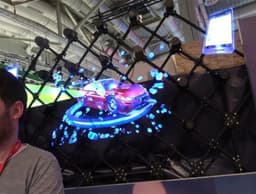 image-3D Hologram Advertising Display LED Fan Holographic Imaging 3D LED Fan light 3d Display Advertising logo Light Decoration
