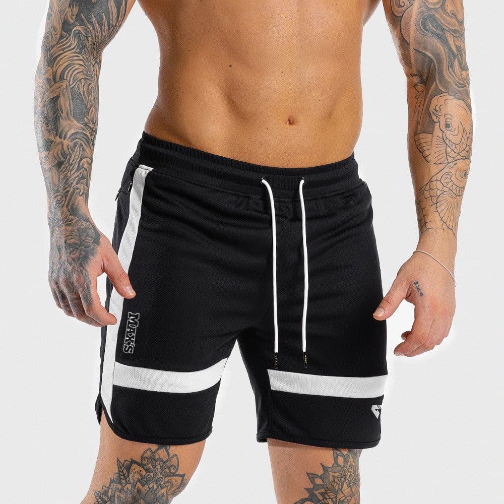 image-New fashion shorts men 2019 men's casual white shorts jogger bodybuilding Sweatpants health fitness men's clothing
