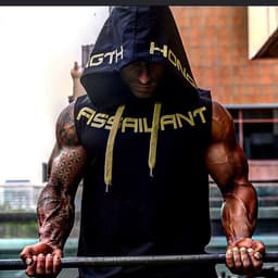 image-Mens Sleeveless Muscle Cool Running Jackets Gym Fitness Hoodie tops