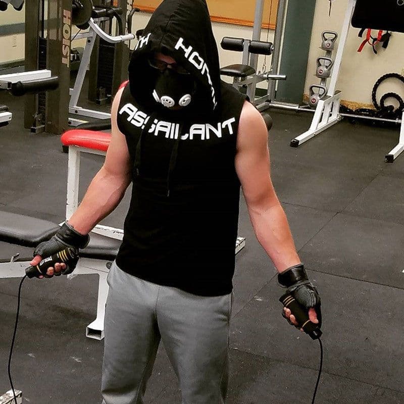 image-Mens Sleeveless Muscle Cool Running Jackets Gym Fitness Hoodie tops