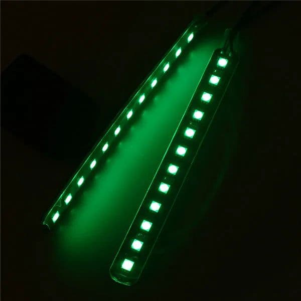 image-POSSBAY 12 LED Strip Lights Universal Car Interior Floor Decorative Lights With Cigarette Charge Footwell Atmosphere Light