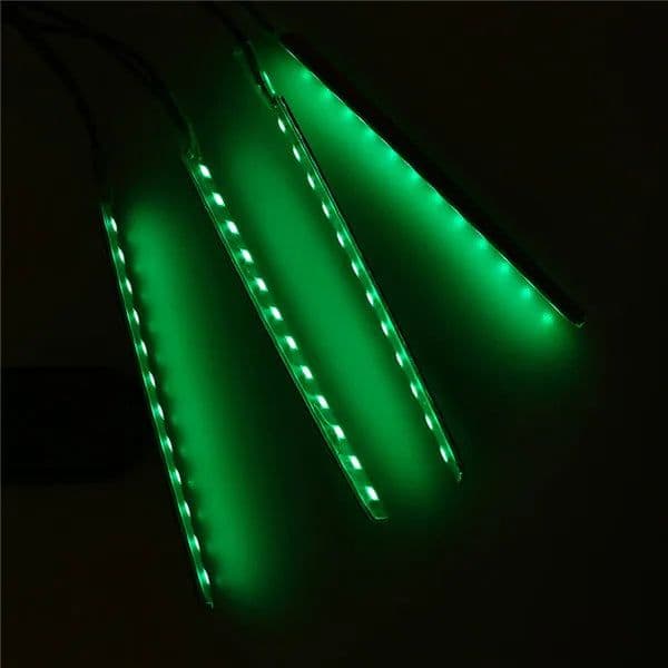 image-POSSBAY 12 LED Strip Lights Universal Car Interior Floor Decorative Lights With Cigarette Charge Footwell Atmosphere Light