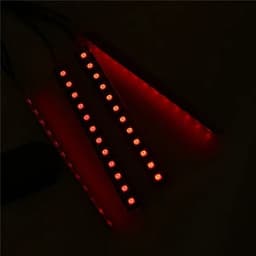 image-POSSBAY 12 LED Strip Lights Universal Car Interior Floor Decorative Lights With Cigarette Charge Footwell Atmosphere Light
