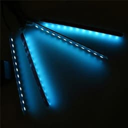 image-POSSBAY 12 LED Strip Lights Universal Car Interior Floor Decorative Lights With Cigarette Charge Footwell Atmosphere Light