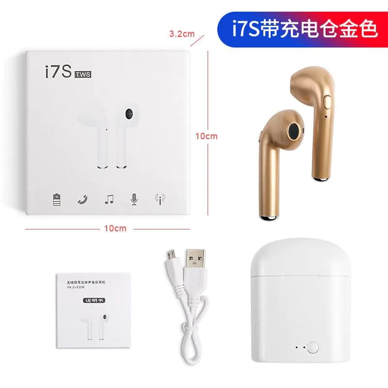 image-in-ear for I7 i7s tws Bluetooth Earphone Earbuds Headset wireless headphone With Mic For iphone xiaomi huawei with charging box