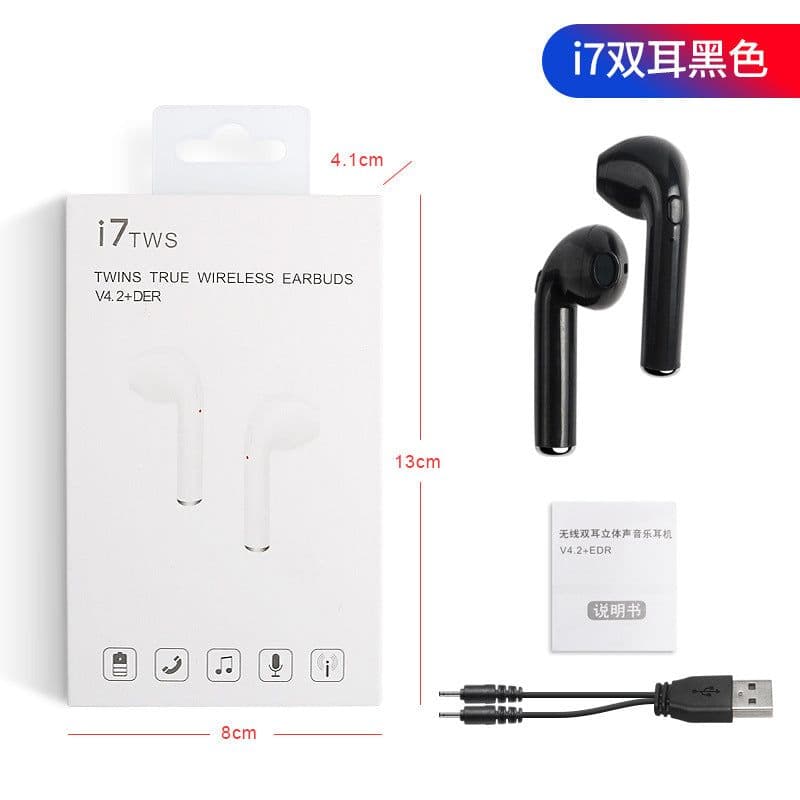 image-in-ear for I7 i7s tws Bluetooth Earphone Earbuds Headset wireless headphone With Mic For iphone xiaomi huawei with charging box