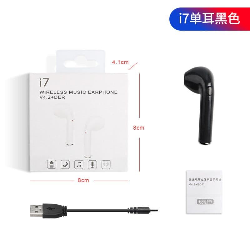 image-in-ear for I7 i7s tws Bluetooth Earphone Earbuds Headset wireless headphone With Mic For iphone xiaomi huawei with charging box