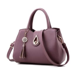 image-Women Handbag Bag Ladies Tassel High Quality PU Leather Totes Bags Brief Women Shoulder Bag Ladies Bags