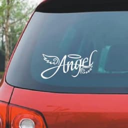 image-Angel Wings Reflective Sticker Angel Personalized Car Sticker Romantic Funny Car Sticker Light Eyebrow Sticker Car Rear Sticker