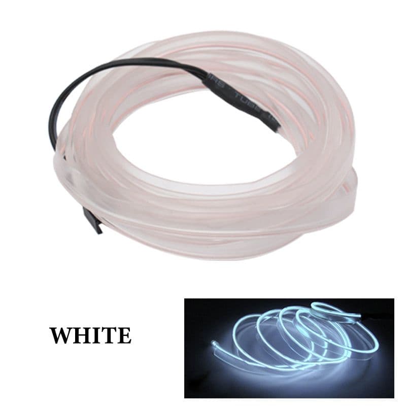image-Car Interior Lighting El Cold Light Band Edge Wide Edge Car Atmosphere Lamp 1M2M3M 5M Luminous Line Set
