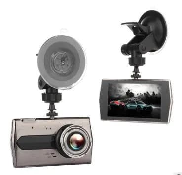 image-Zinc alloy driving recorder HD night vision Dual-lens double-record 4 inch 1080P reversing image