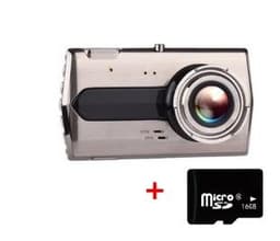image-Zinc alloy driving recorder HD night vision Dual-lens double-record 4 inch 1080P reversing image