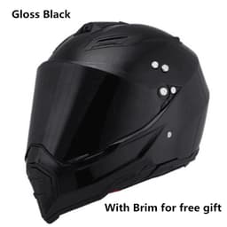 image-Off-road helmet motorcycle racing helmet road off-road dual-use helmet men and women four seasons pull helmet full face helmet