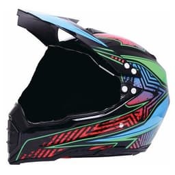 image-Off-road helmet motorcycle racing helmet road off-road dual-use helmet men and women four seasons pull helmet full face helmet