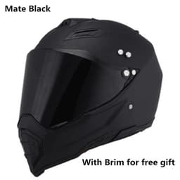 image-Off-road helmet motorcycle racing helmet road off-road dual-use helmet men and women four seasons pull helmet full face helmet