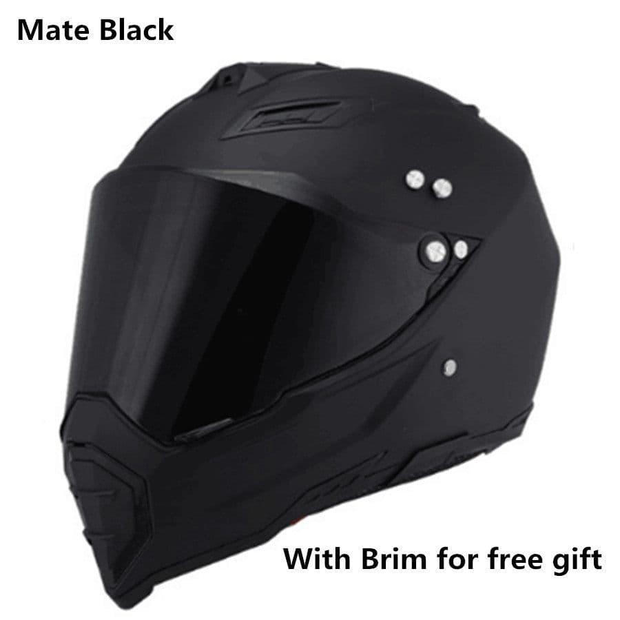 image-Off-road helmet motorcycle racing helmet road off-road dual-use helmet men and women four seasons pull helmet full face helmet