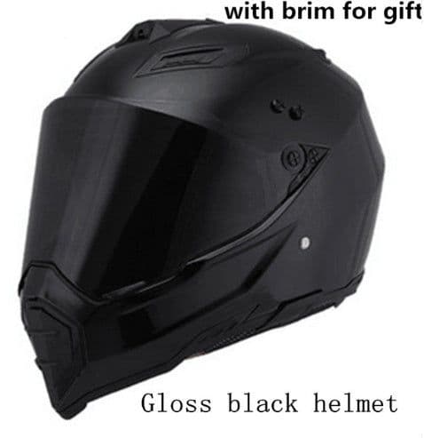 image-Off-road helmet motorcycle racing helmet road off-road dual-use helmet men and women four seasons pull helmet full face helmet