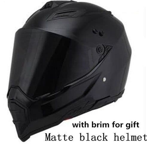image-Off-road helmet motorcycle racing helmet road off-road dual-use helmet men and women four seasons pull helmet full face helmet