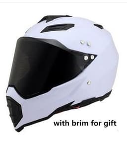 image-Off-road helmet motorcycle racing helmet road off-road dual-use helmet men and women four seasons pull helmet full face helmet