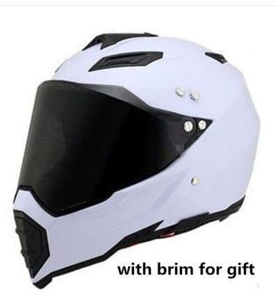 image-Off-road helmet motorcycle racing helmet road off-road dual-use helmet men and women four seasons pull helmet full face helmet