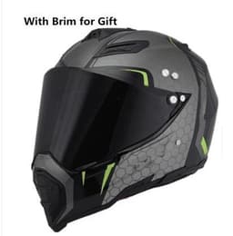 image-Off-road helmet motorcycle racing helmet road off-road dual-use helmet men and women four seasons pull helmet full face helmet