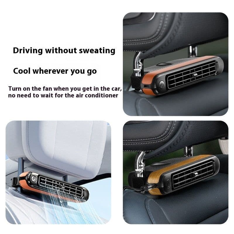 image-Car Turbine Fan Rear Seat USB Small Fan