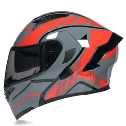 image-Half Helmet Helmet Personality Winter Locomotive Gray