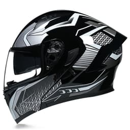 image-Half Helmet Helmet Personality Winter Locomotive Gray