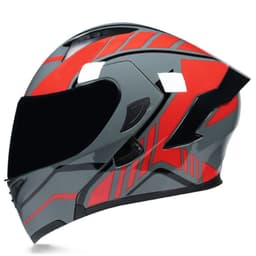image-Half Helmet Helmet Personality Winter Locomotive Gray