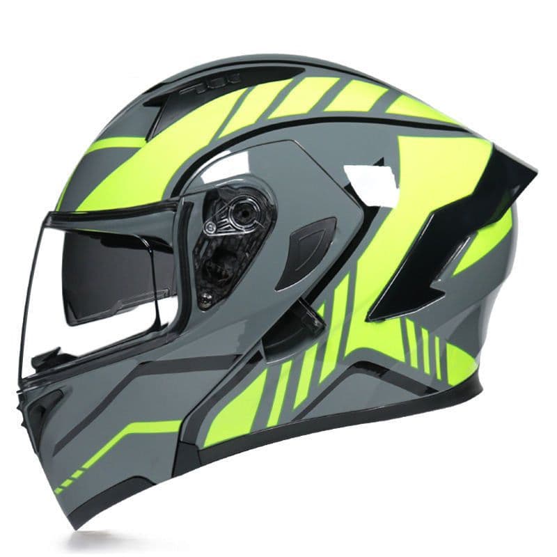 image-Half Helmet Helmet Personality Winter Locomotive Gray