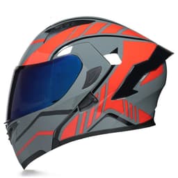 image-Half Helmet Helmet Personality Winter Locomotive Gray