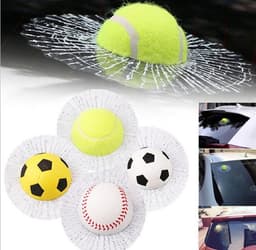 image-Hot 3D stereo football basketball tennis baseball tennis crazy car glass motor vehicle supplies wholesale labeling
