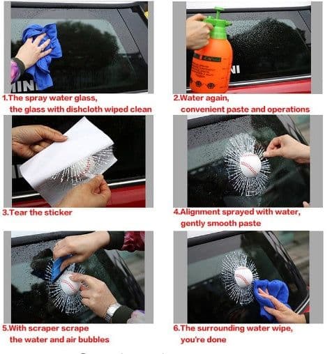 image-Hot 3D stereo football basketball tennis baseball tennis crazy car glass motor vehicle supplies wholesale labeling