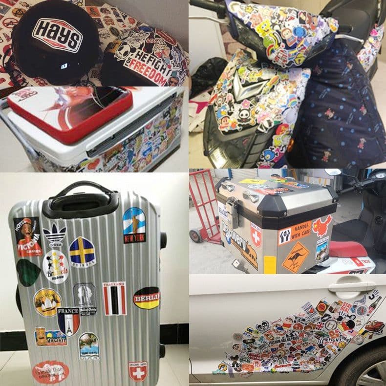 image-Do Not Repeat Car Personality Stickers Skateboard Luggage