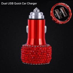image-Women Red Rhinestone Car Interior Accessories