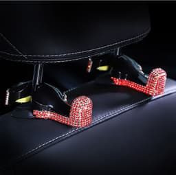 image-Women Red Rhinestone Car Interior Accessories